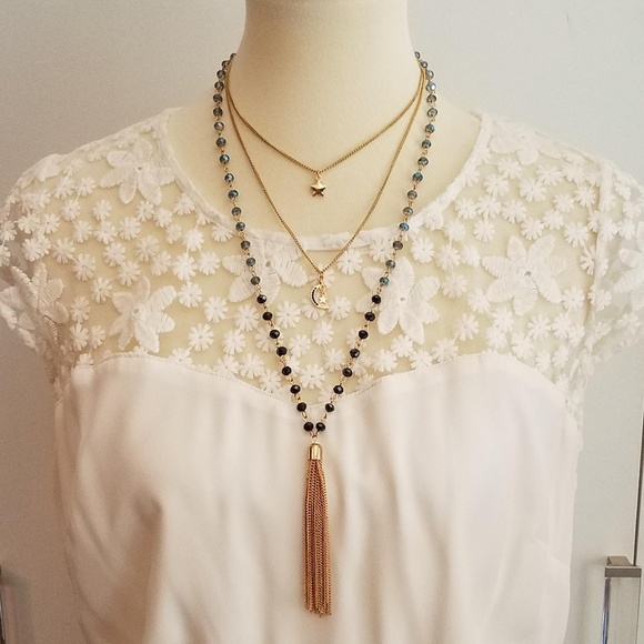 Jewelry - NWT  Adorable Triple Layer Necklace